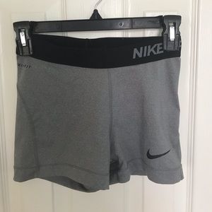 Nike pro grey spandex small